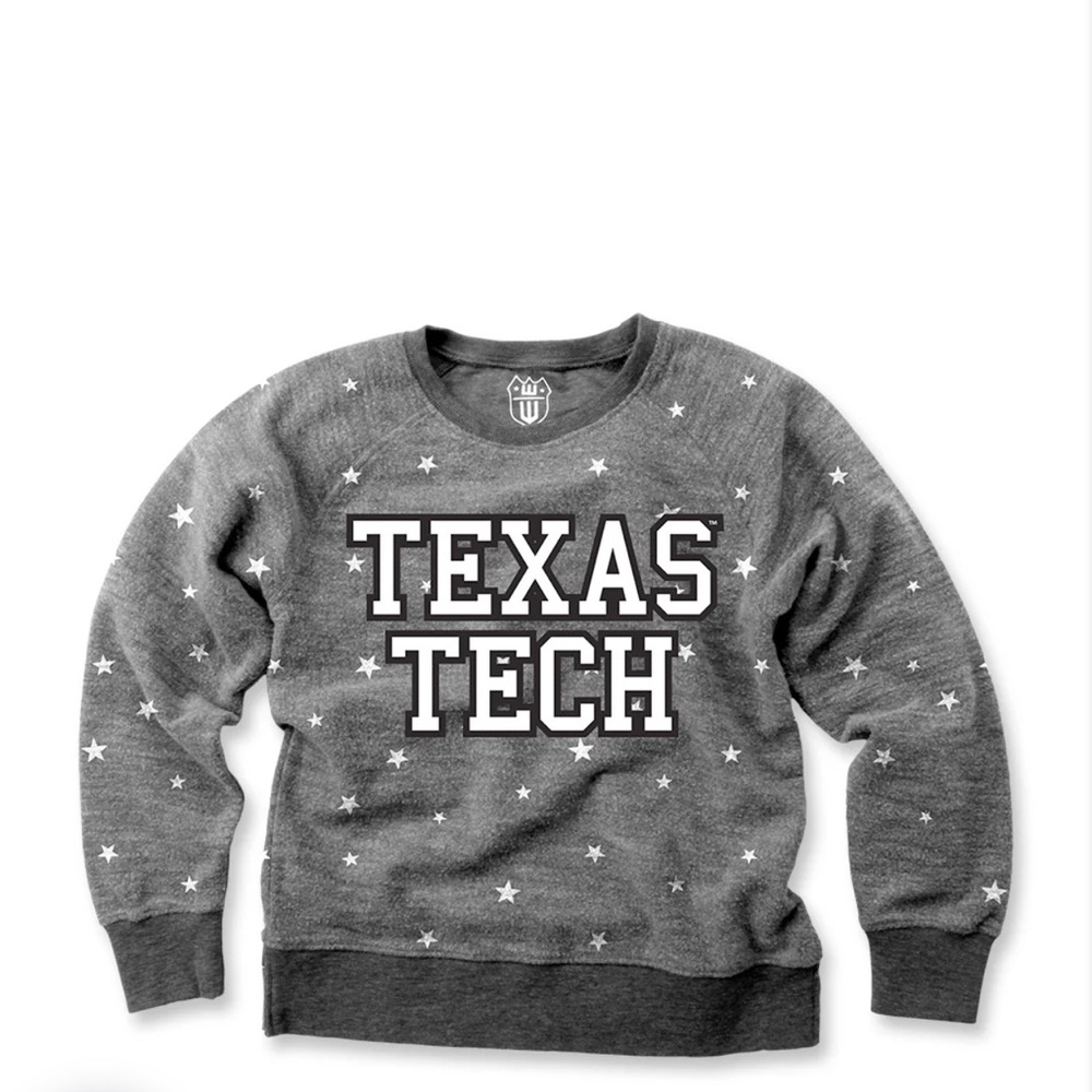 TEXAS TECH "TWINKLE STAR" 12mo FLEECE PULLOVER